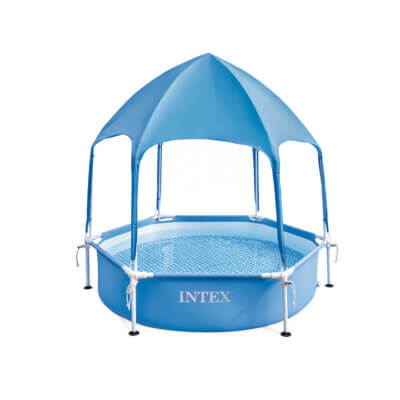 #28209NP Intex детский каркасный бассейн Canopy Metal Frame 183 х 38 см